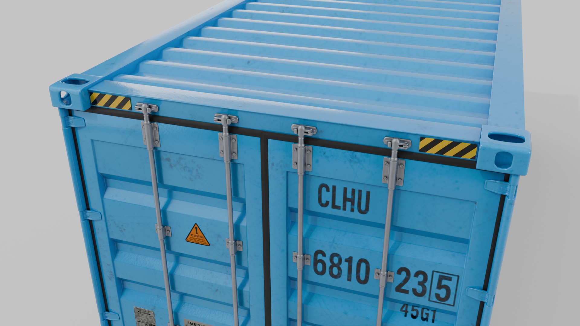 Shipping Containers Set - Customizable - Interior and Exterior 3D Model Collection_31