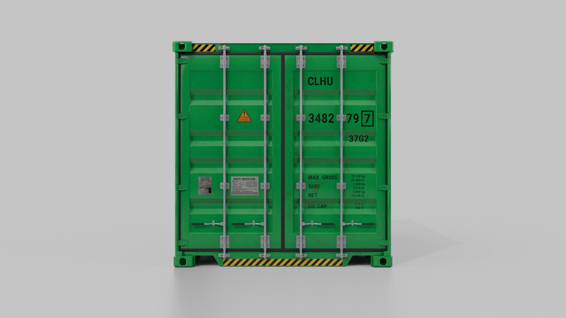 Shipping Containers Set - Customizable - Interior and Exterior 3D Model Collection_9