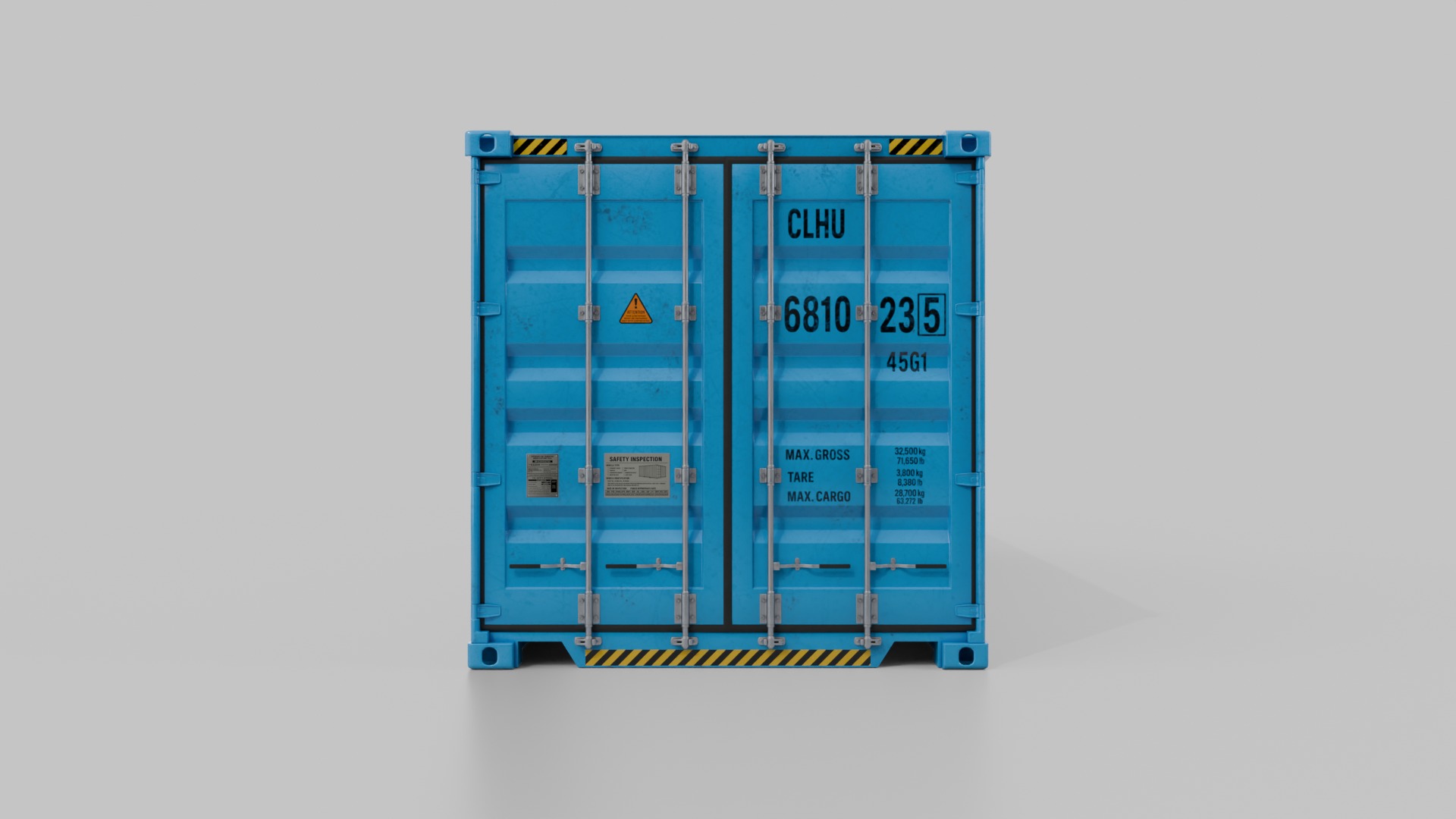 Shipping Containers Set - Customizable - Interior and Exterior 3D Model Collection_26
