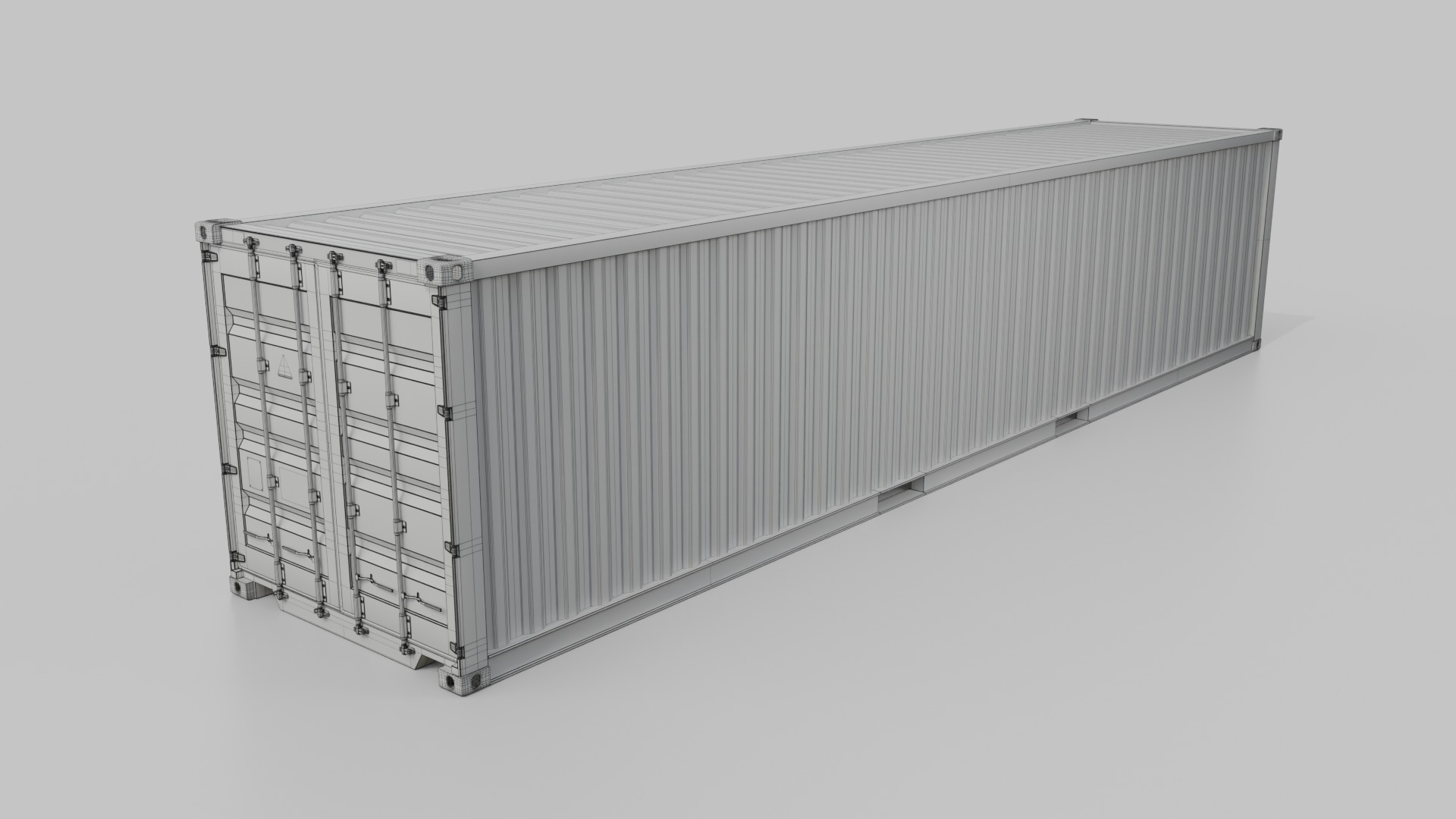 Shipping Containers Set - Customizable - Interior and Exterior 3D Model Collection_54