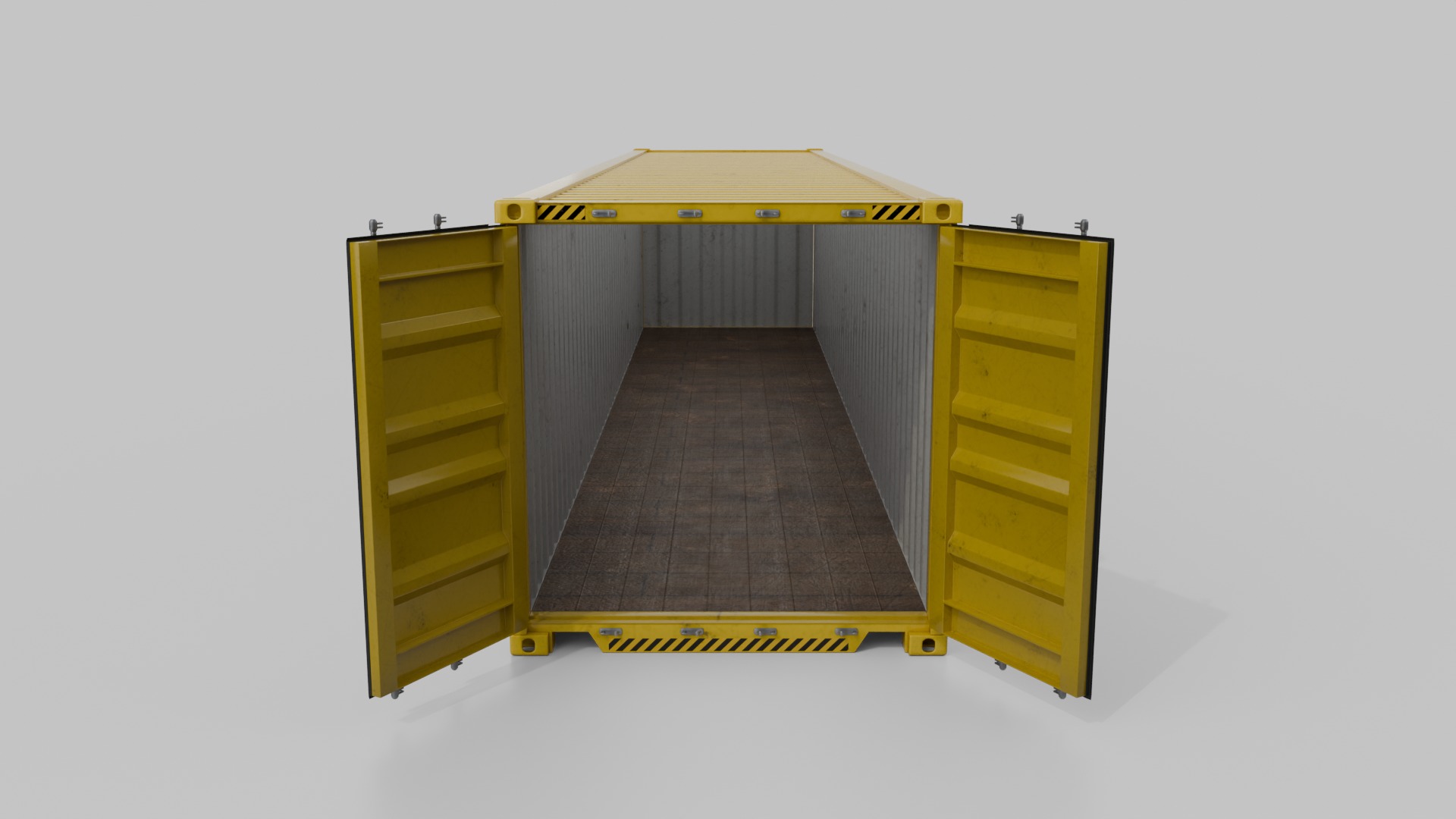 Shipping Containers Set - Customizable - Interior and Exterior 3D Model Collection_45