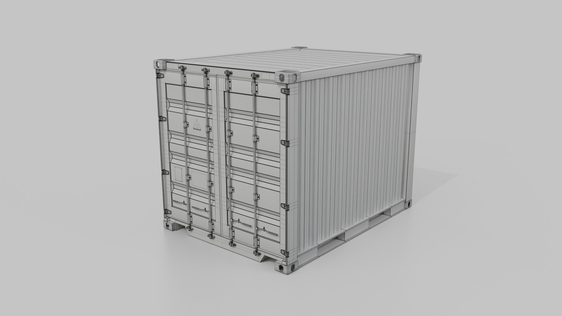 Shipping Containers Set - Customizable - Interior and Exterior 3D Model Collection_22