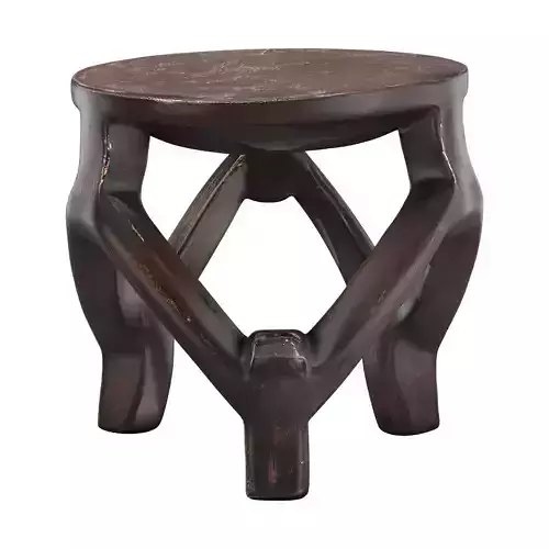 Carved-Wood African Stool 5