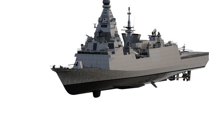 MULTIROLE EUROPEAN NAVY STEALTH DESTROYER  3D model