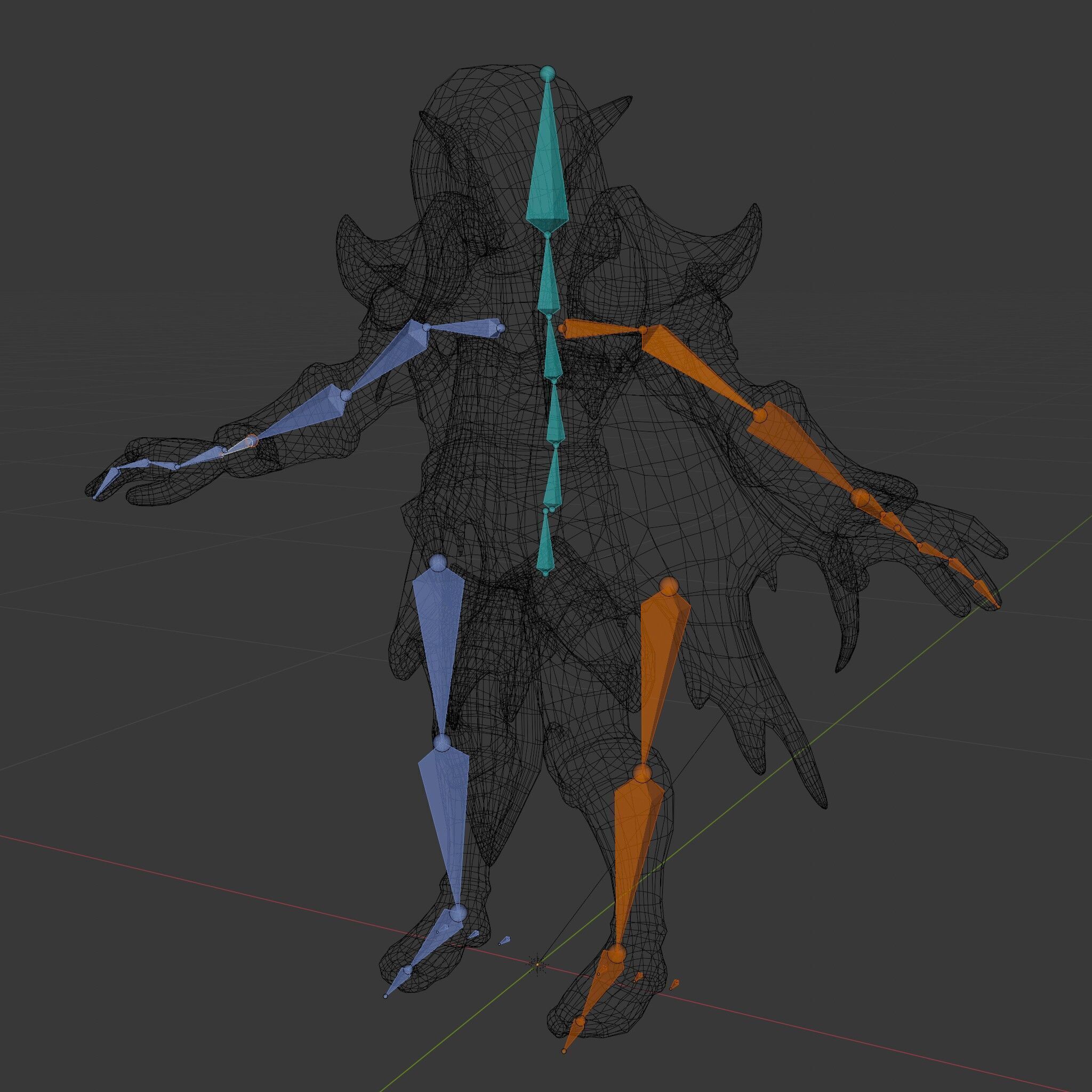Fantasy Elven Sorcerer Character Model  Rigged and Animated Low-poly 3D model_6