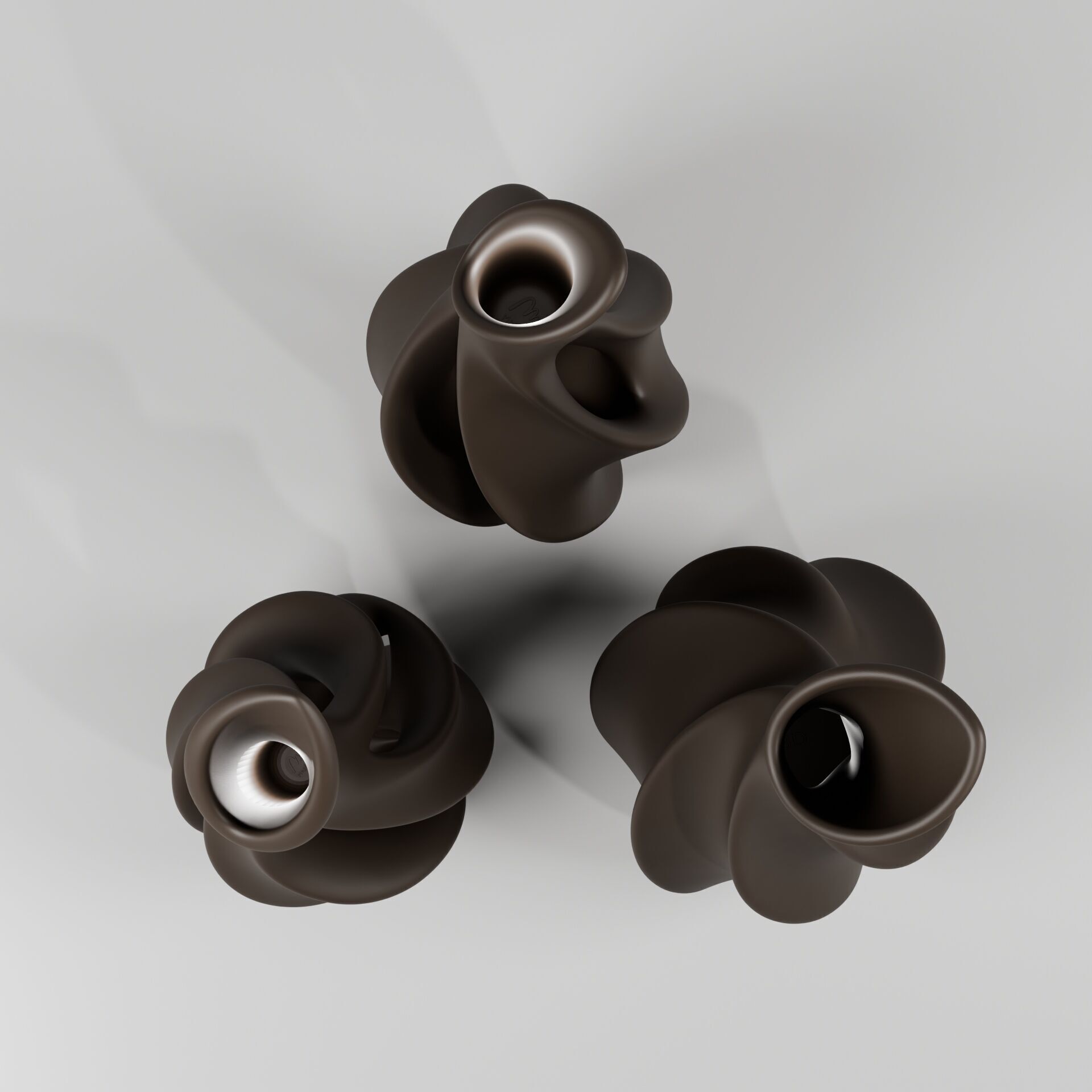 Twistform Vase Trio - Set of 03 Printable Sculptural 3D Vases 3D print model_2