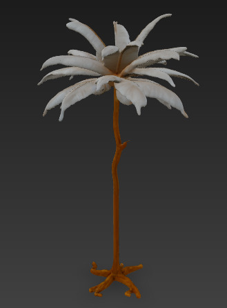 Lumina Sprout Sculptural Lamp 3D model_2