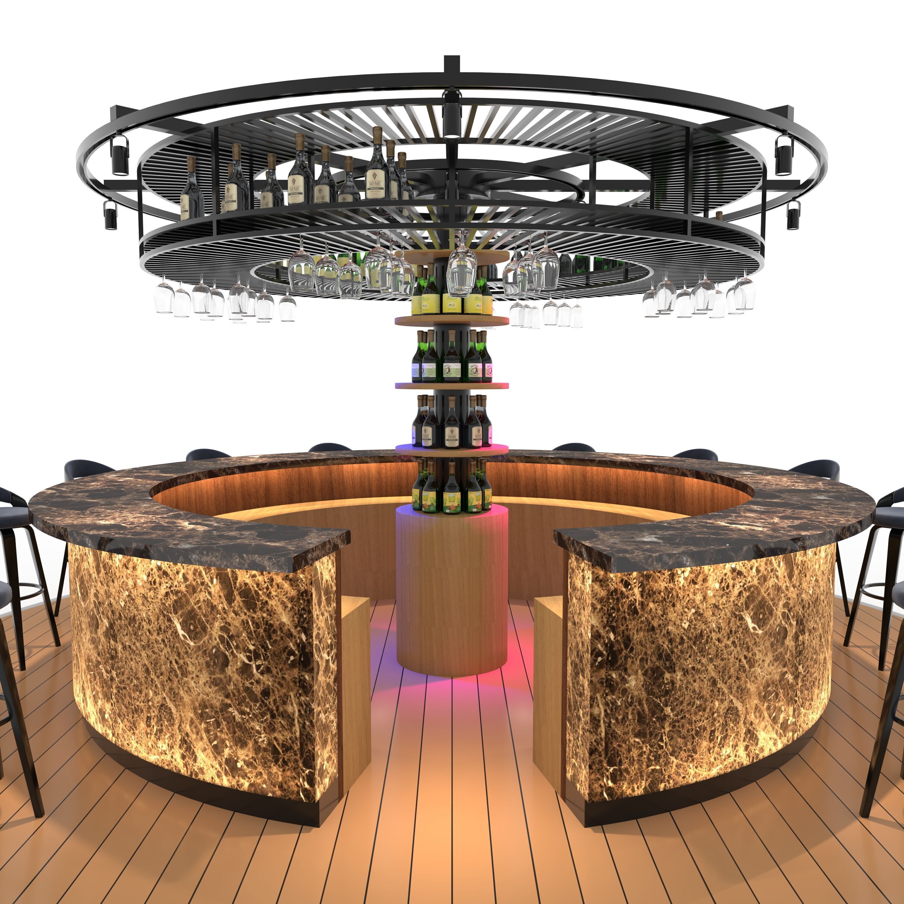 Circural Bar 01 3D model_6