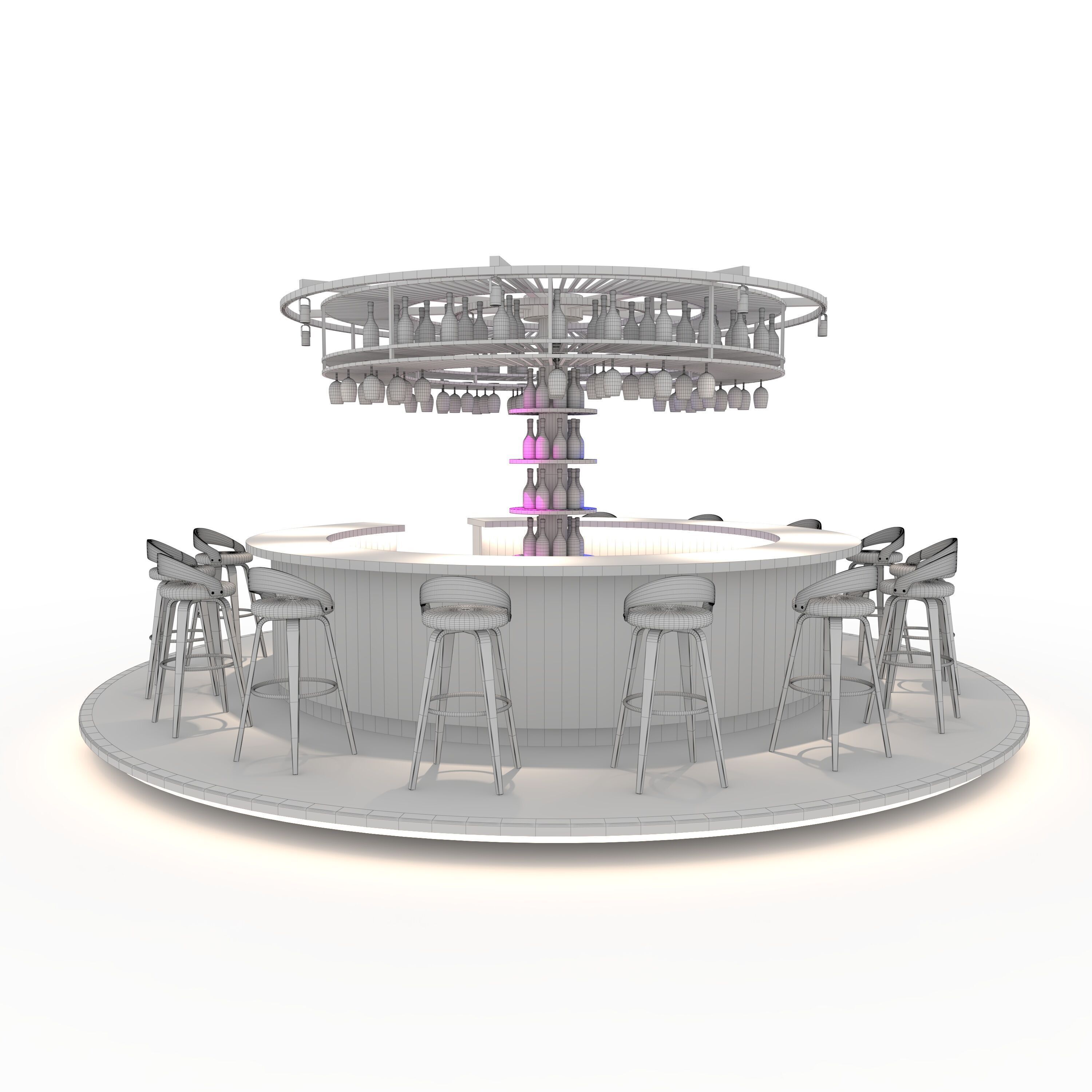 Circural Bar 01 3D model_1