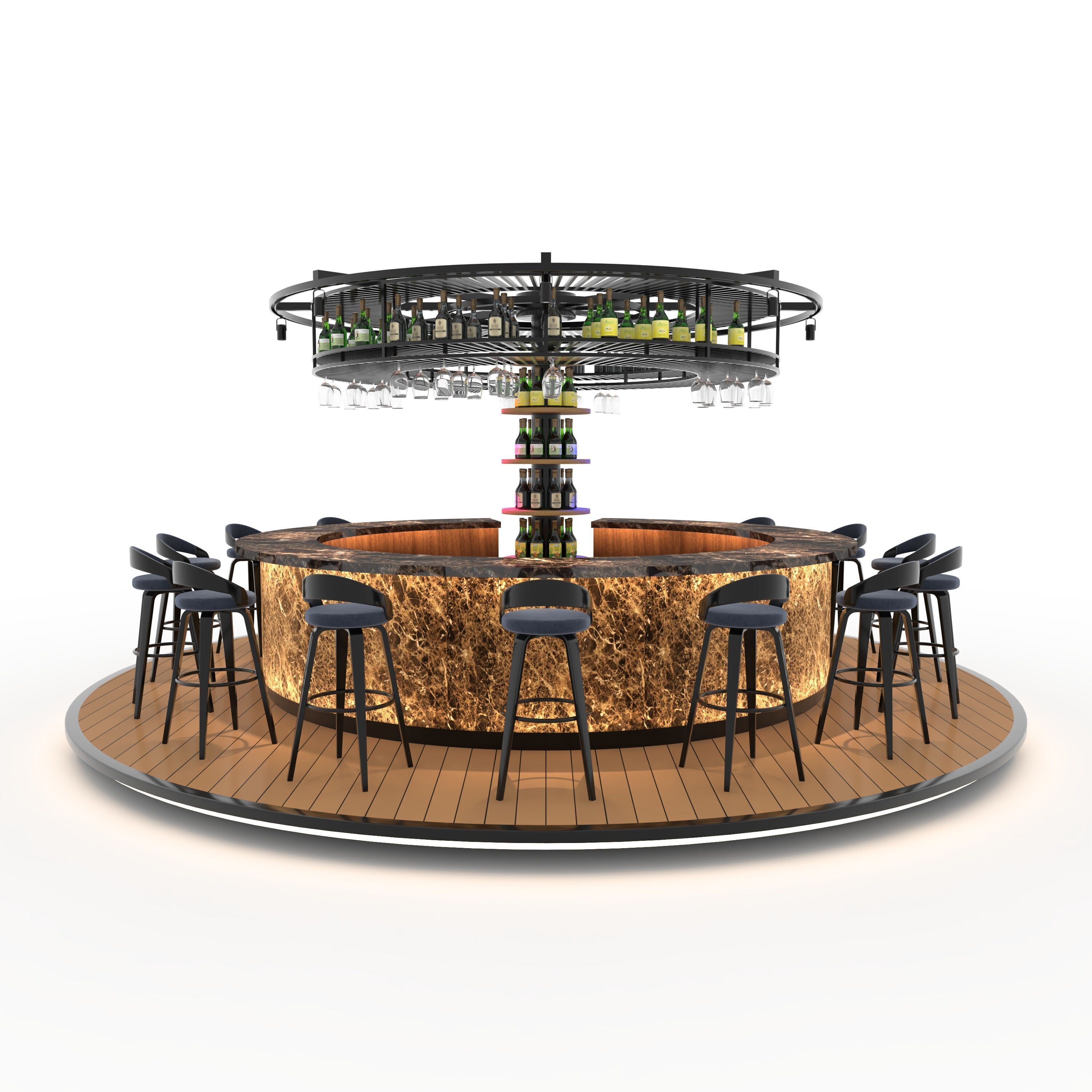 Circural Bar 01 3D model_2