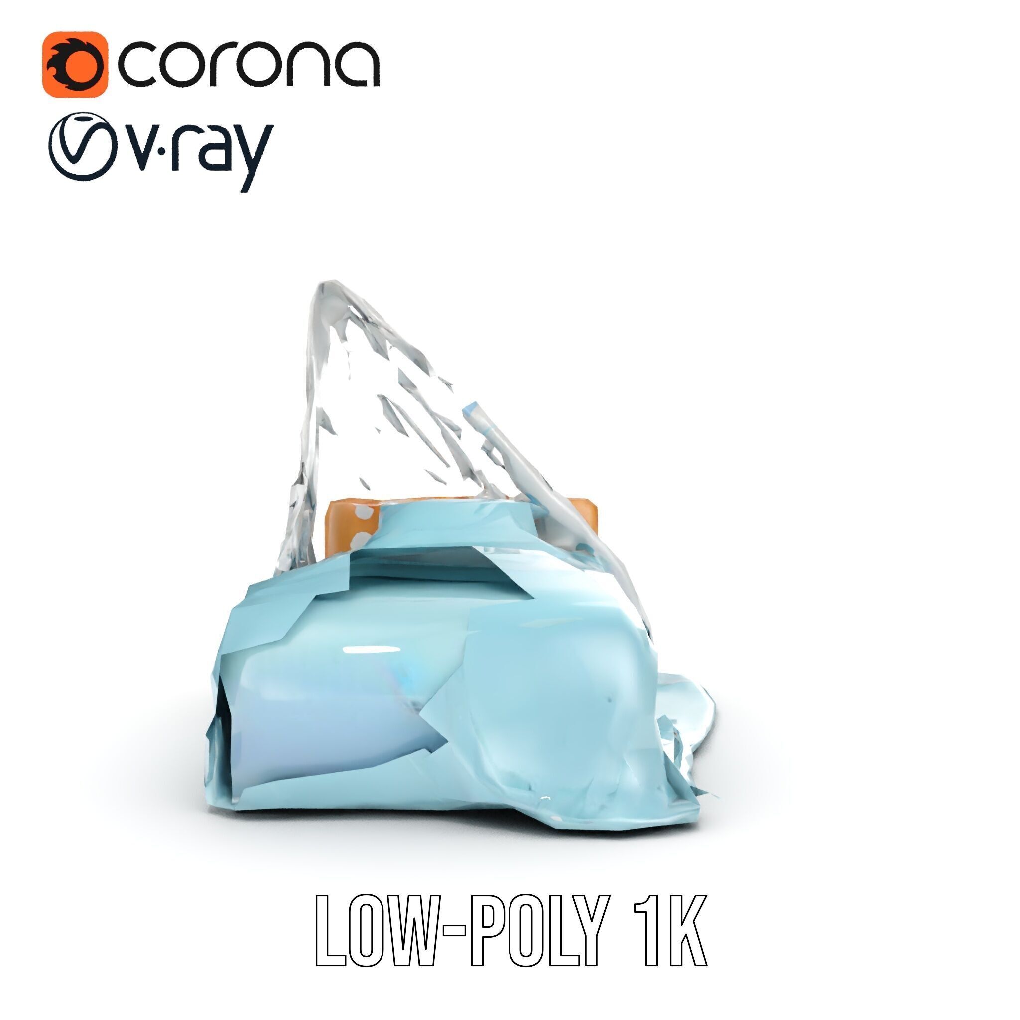 Elegant Canopy Bed model pack with Draped Fabric Low-poly 3D model_23