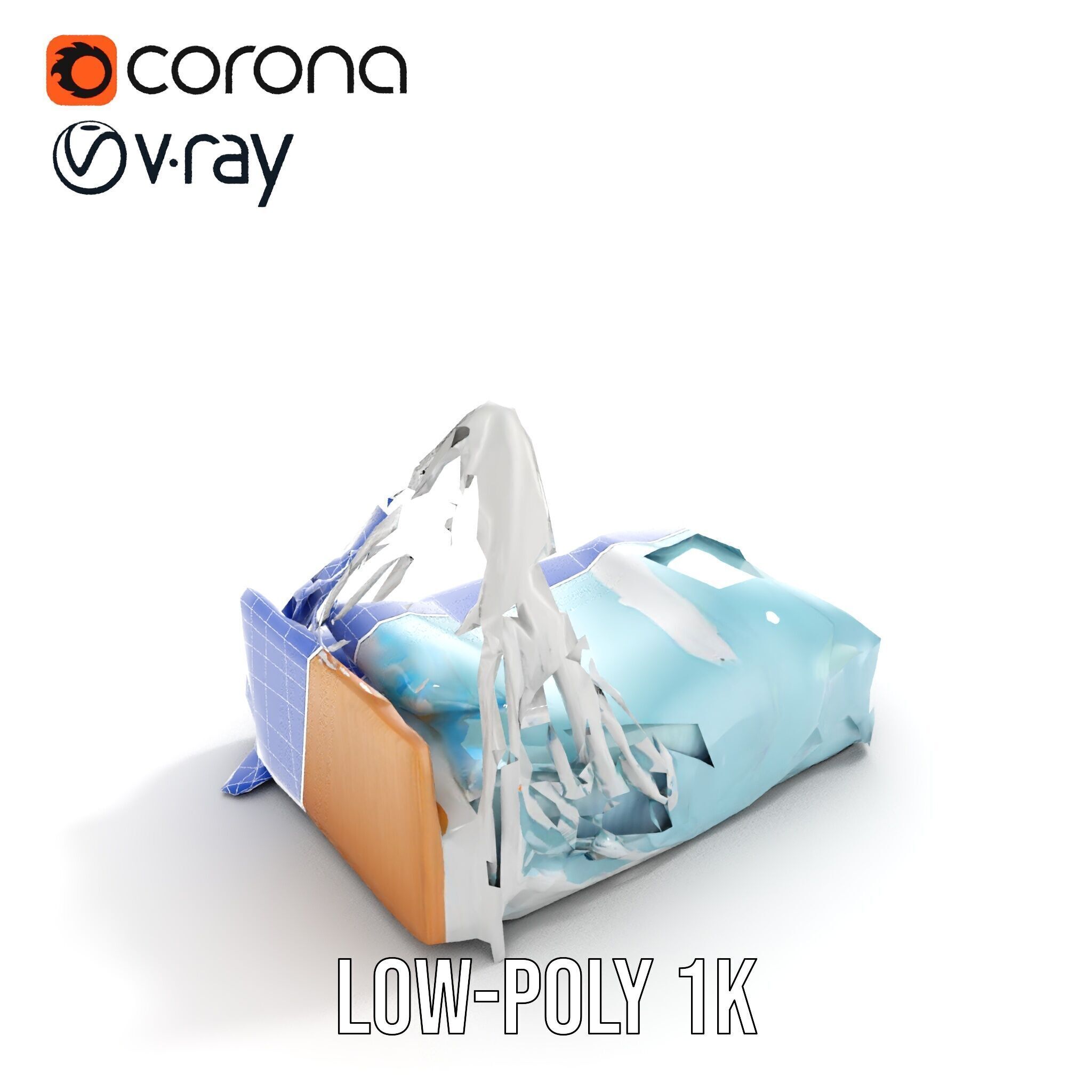 Elegant Canopy Bed model pack with Draped Fabric Low-poly 3D model_18