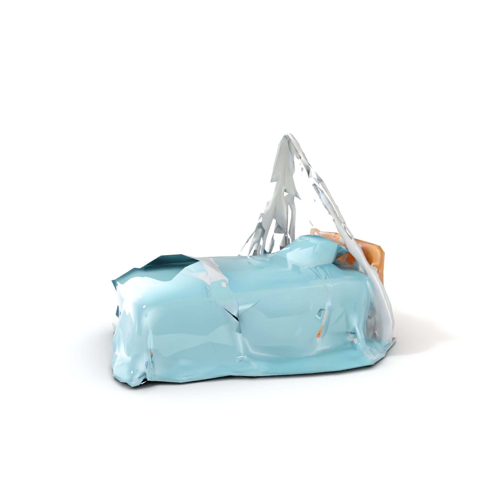 Elegant Canopy Bed model pack with Draped Fabric Low-poly 3D model_13