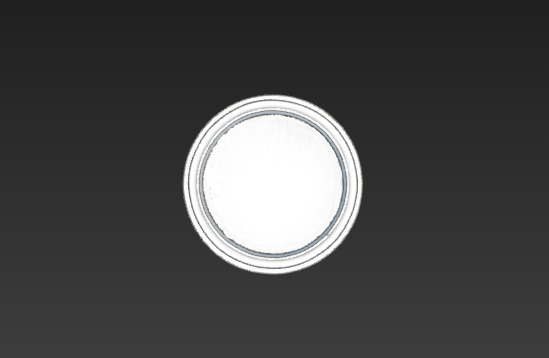 Stacked Cylinders Decor Pedestal 3D model_4