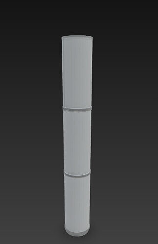 Stacked Cylinders Decor Pedestal 3D model