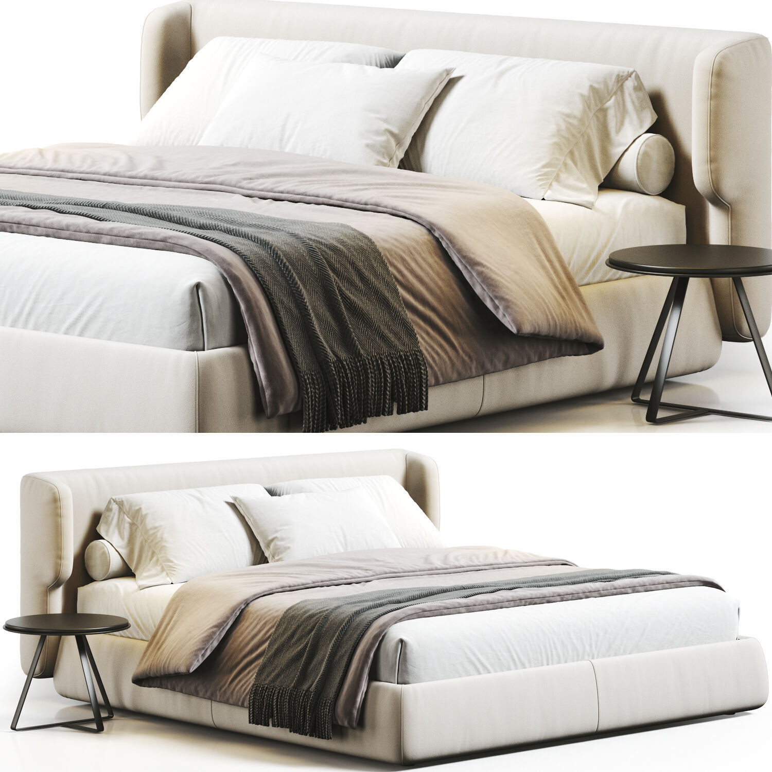 Bed Colection 01 - 10 Items 3D model_10