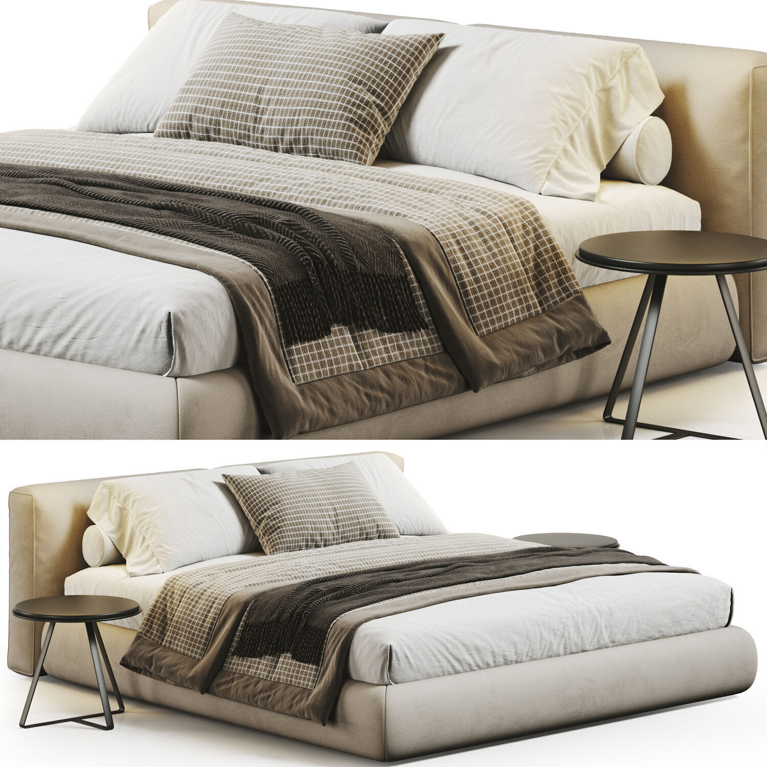 Bed Colection 01 - 10 Items 3D model_1