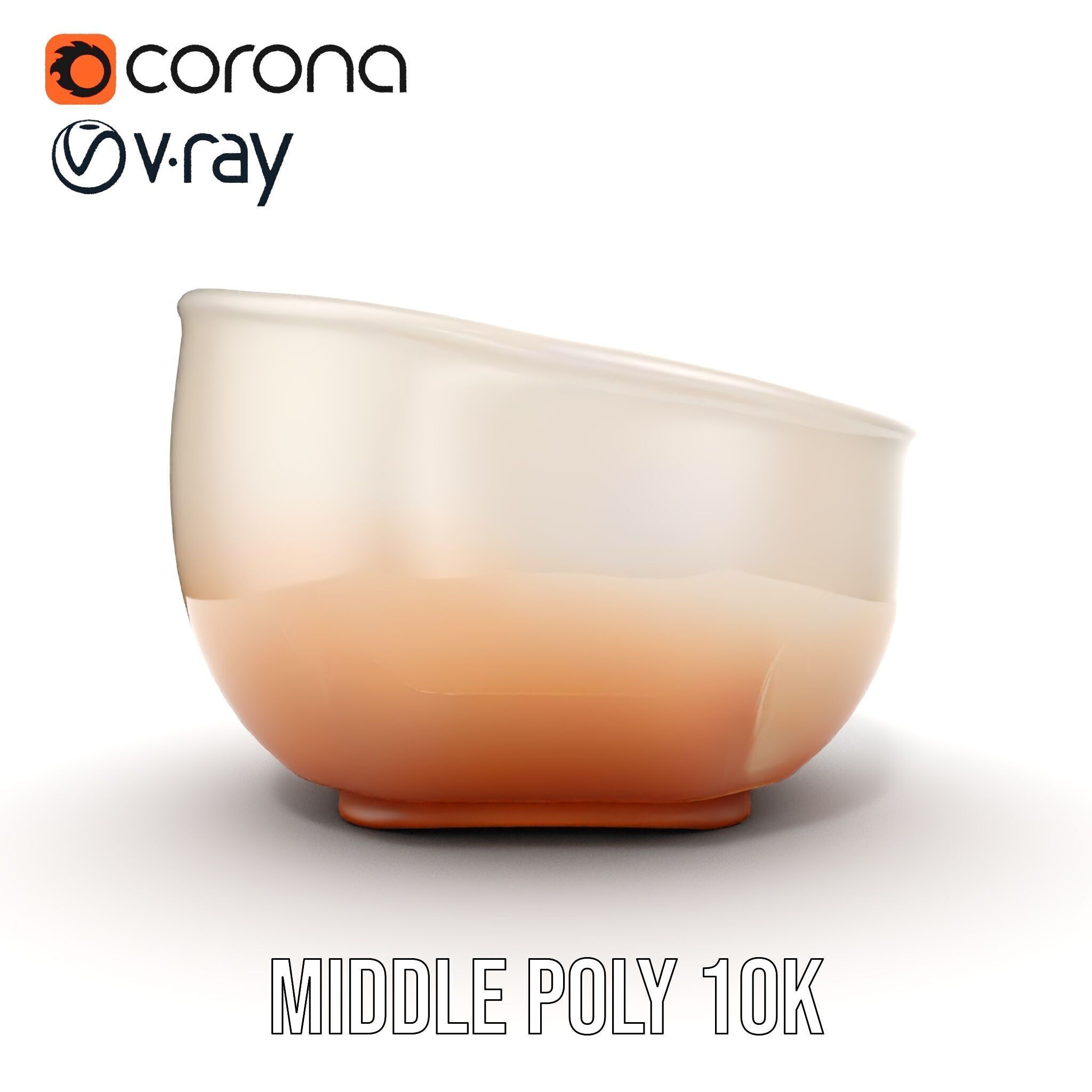 Creamy Lentil Soup model pack with bowl and garnish details Low-poly 3D model_6