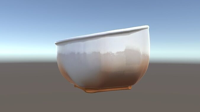 Creamy Lentil Soup model pack with bowl and garnish details Low-poly 3D model 5