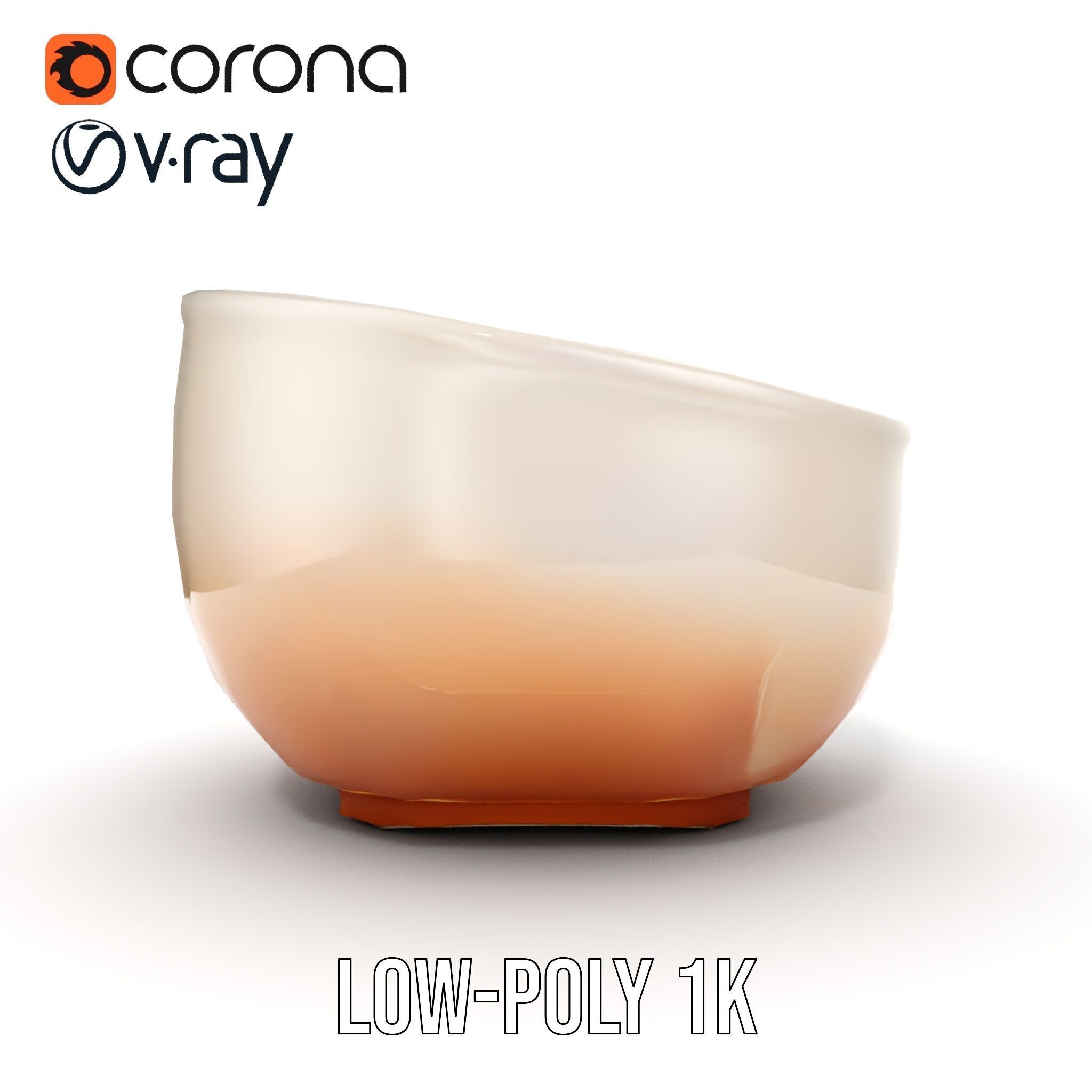 Creamy Lentil Soup model pack with bowl and garnish details Low-poly 3D model_7