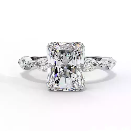 PRINCESS  DIAMOND RING -CAD-018 