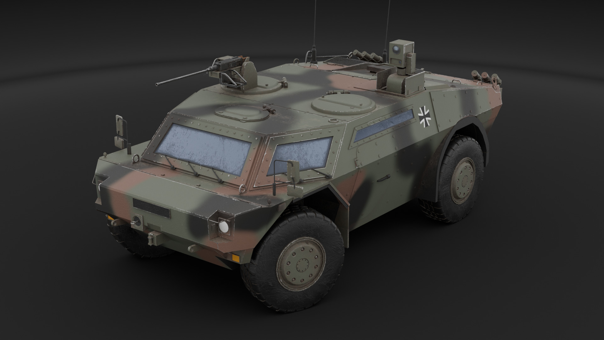 Fennek military vehicle 3D model_1