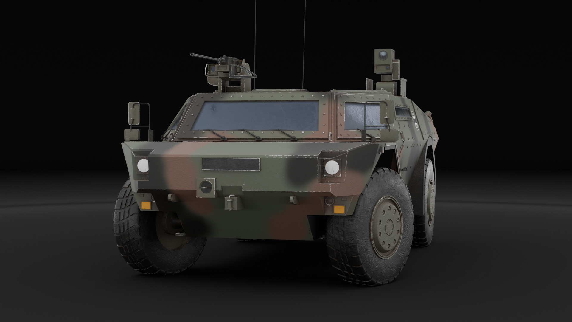 Fennek military vehicle 3D model_2