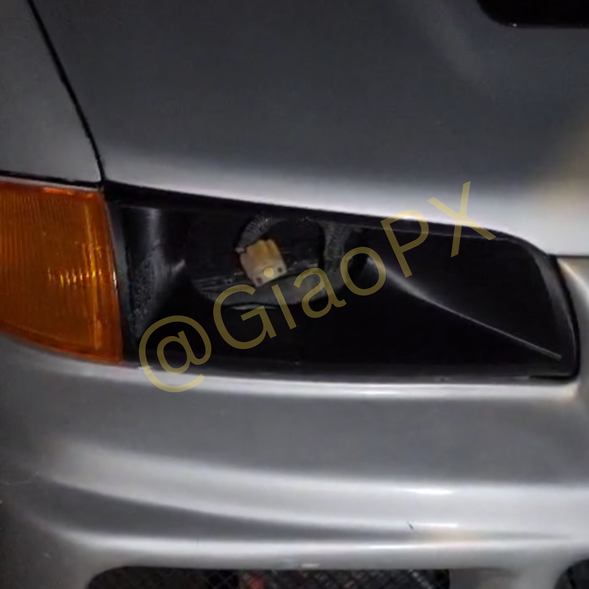 Mitsubishi Lancer Evolution Headlight Intake Big Opening 3D print model_1