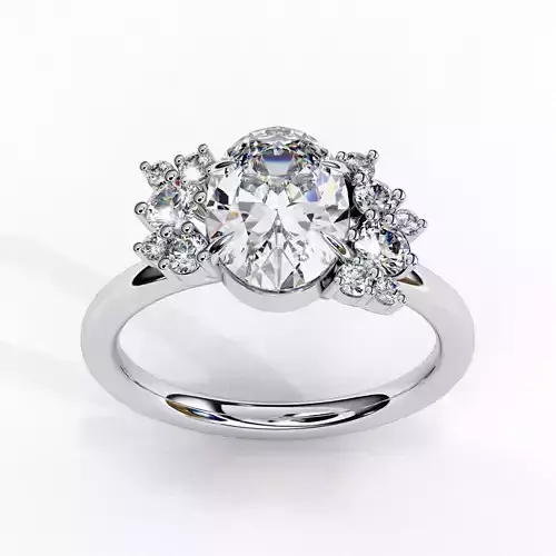 CUSHION DIAMOND RING -CAD-019