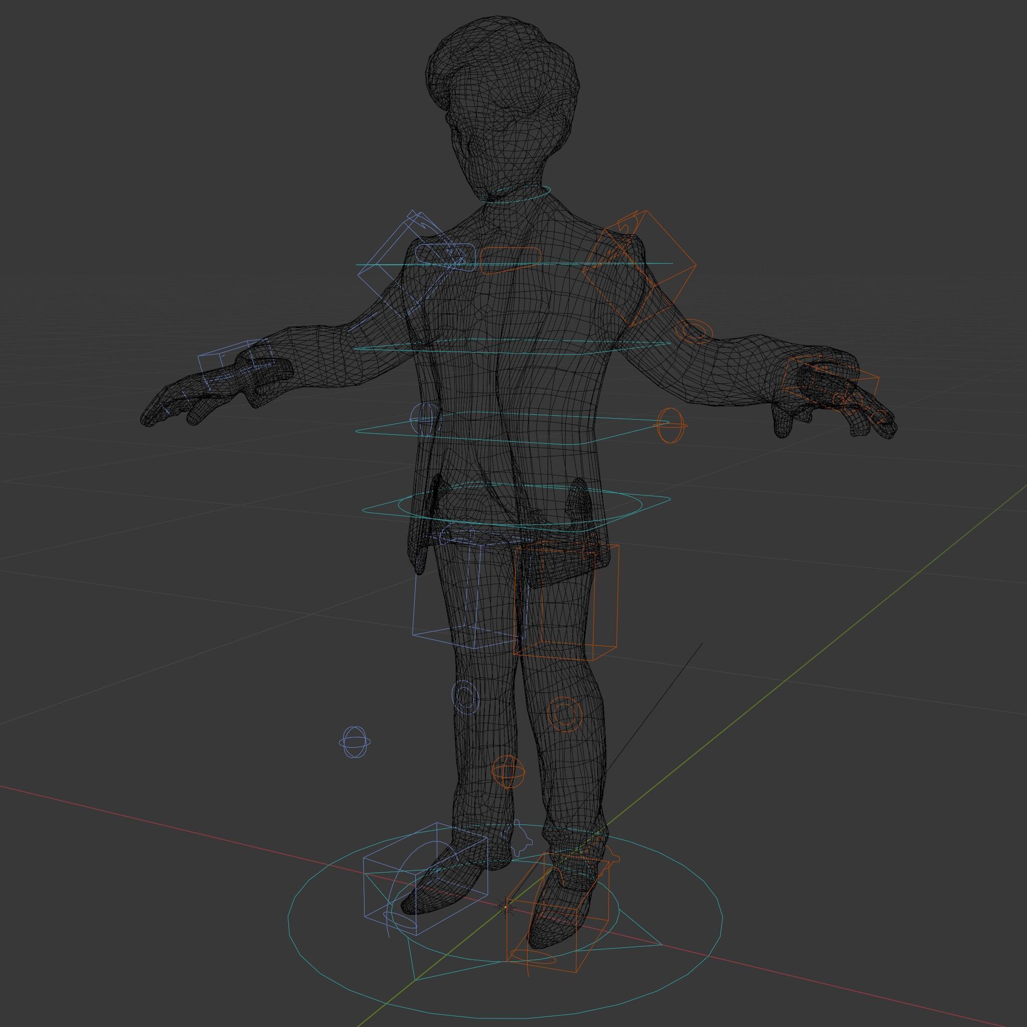 Elegant Young Male Character Rigged and Animated for Games Low-poly 3D model_6