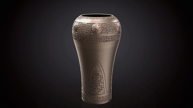 Antique Shang and Zhou bronze vase for print 3D print model
