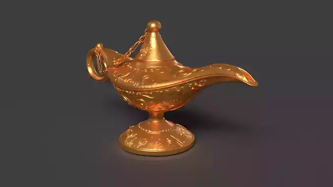 Chinese gold magic lamp  