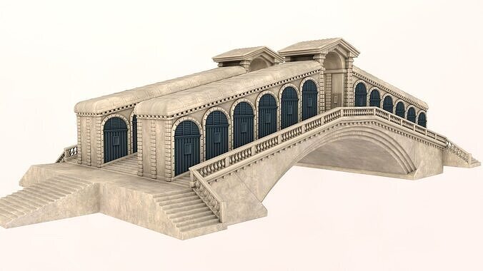 Rialto Bridge 3D model