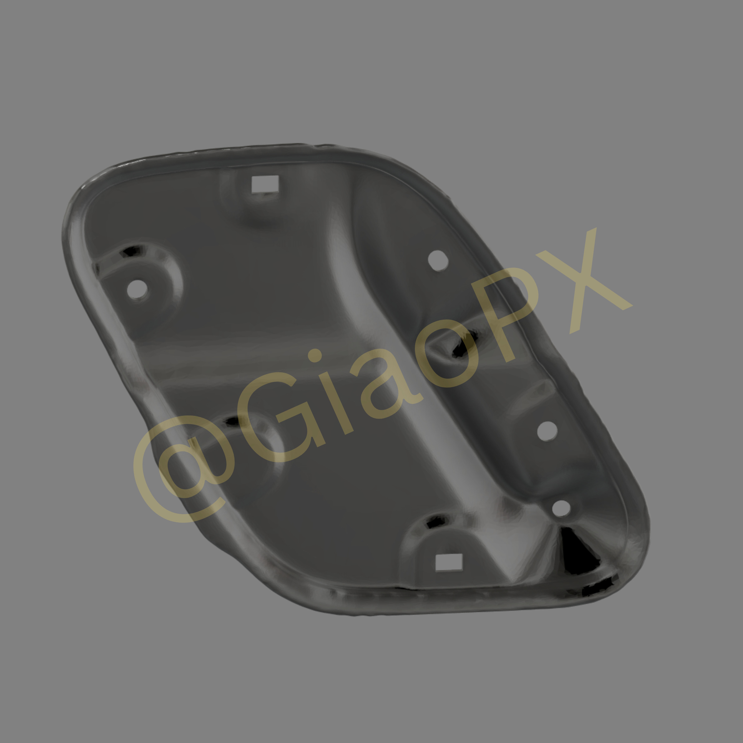 Subaru Impreza GC8 V6 Hood Vent Shield 3D print model_7