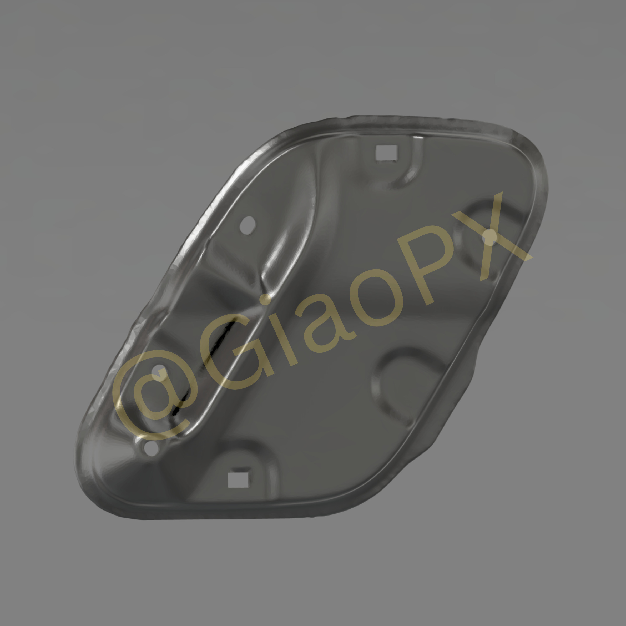 Subaru Impreza GC8 V6 Hood Vent Shield 3D print model_8