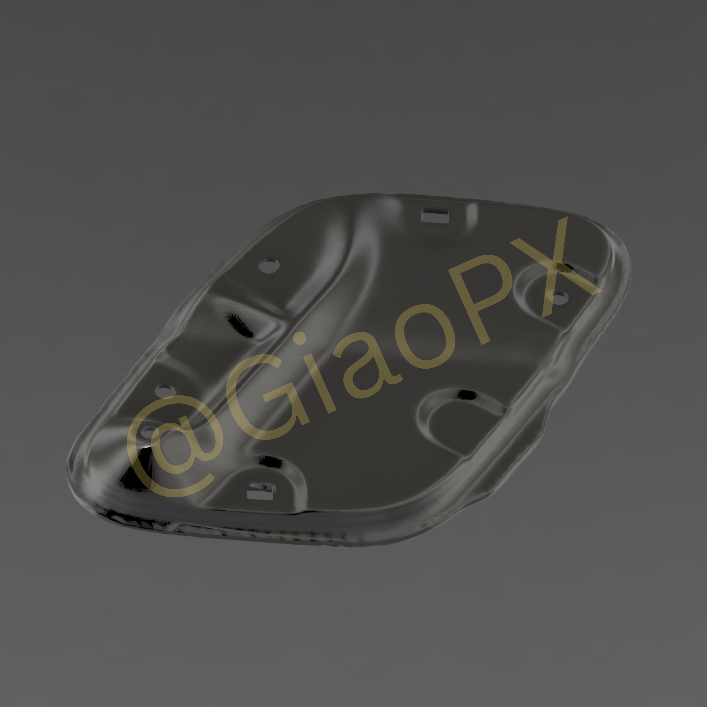 Subaru Impreza GC8 V6 Hood Vent Shield 3D print model_6