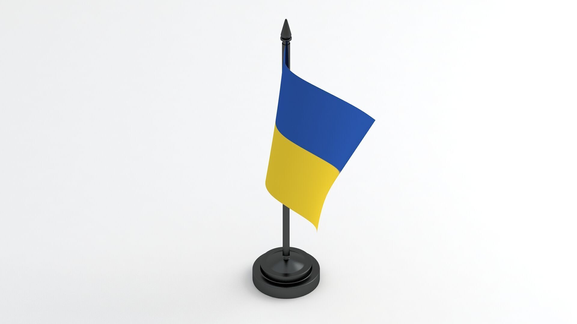 Table Flag Ukraine 3D model_3