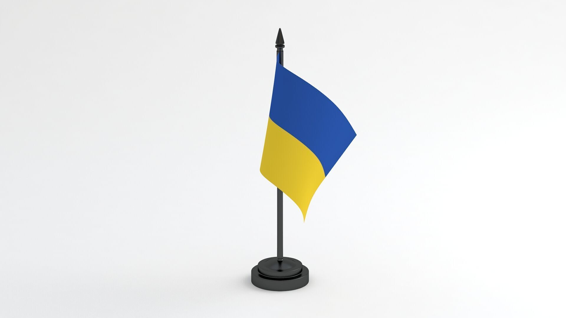 Table Flag Ukraine 3D model_1