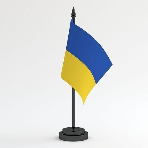 Table Flag Ukraine 3D model