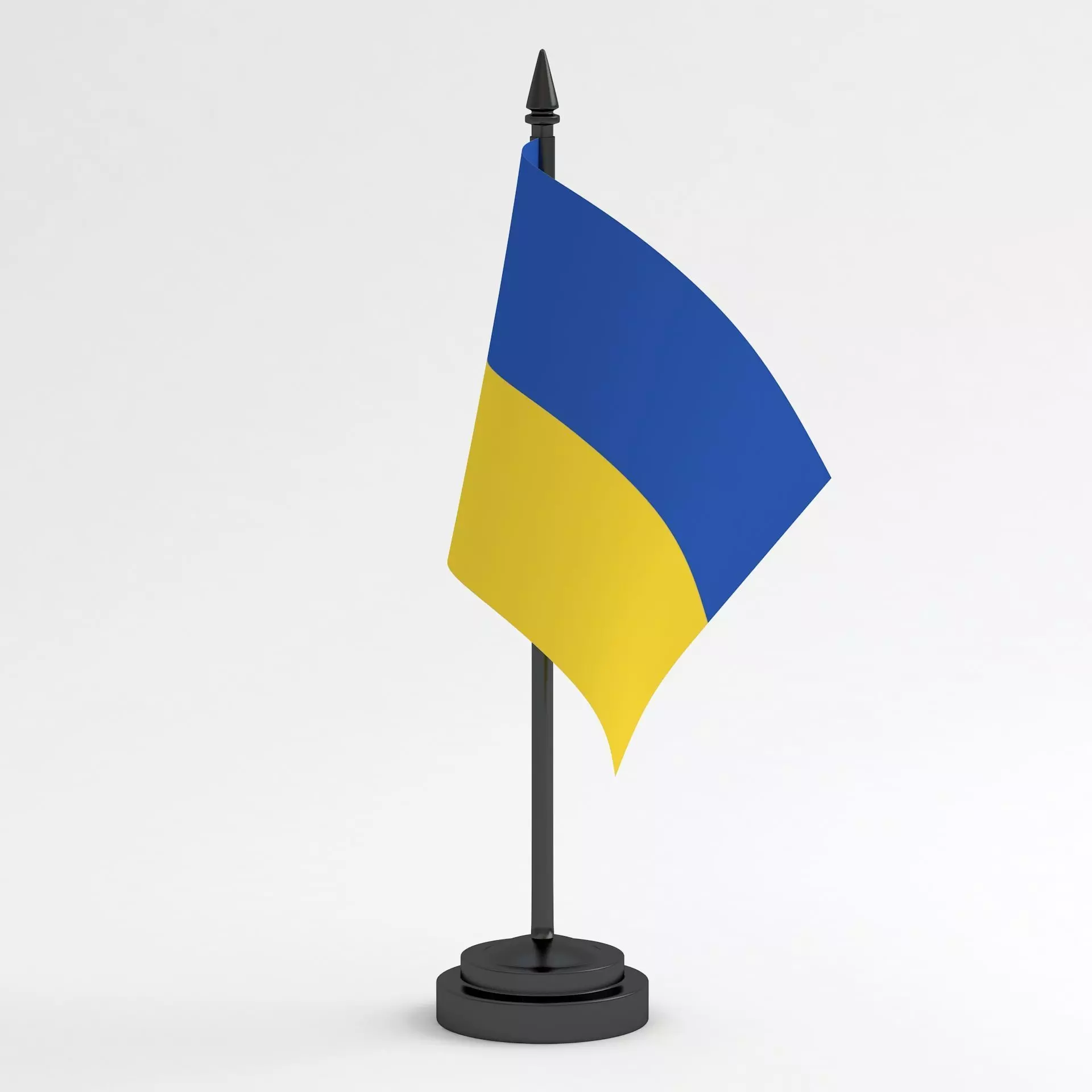 Table Flag Ukraine 3D model_0