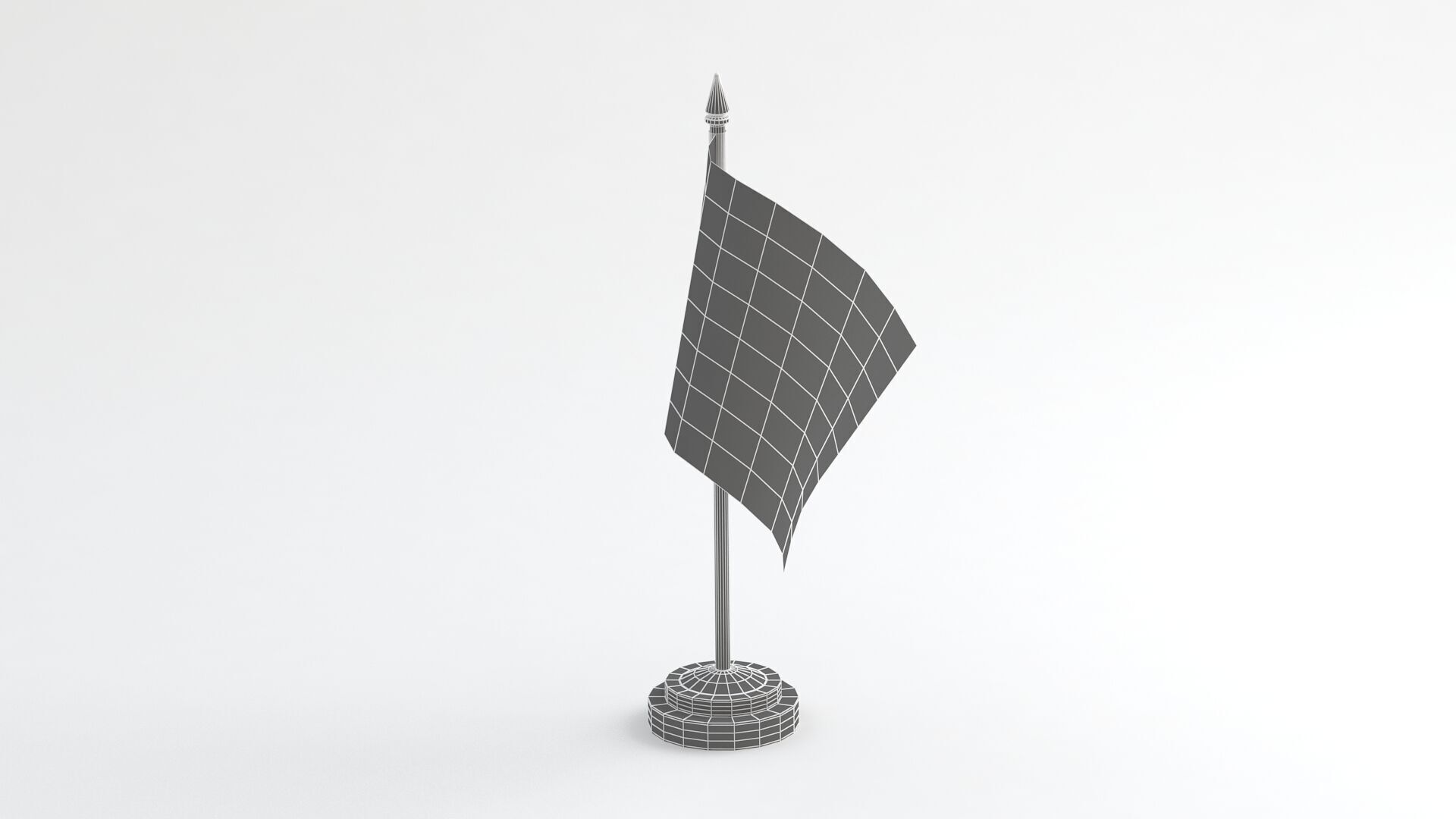 Table Flag Ukraine 3D model_6