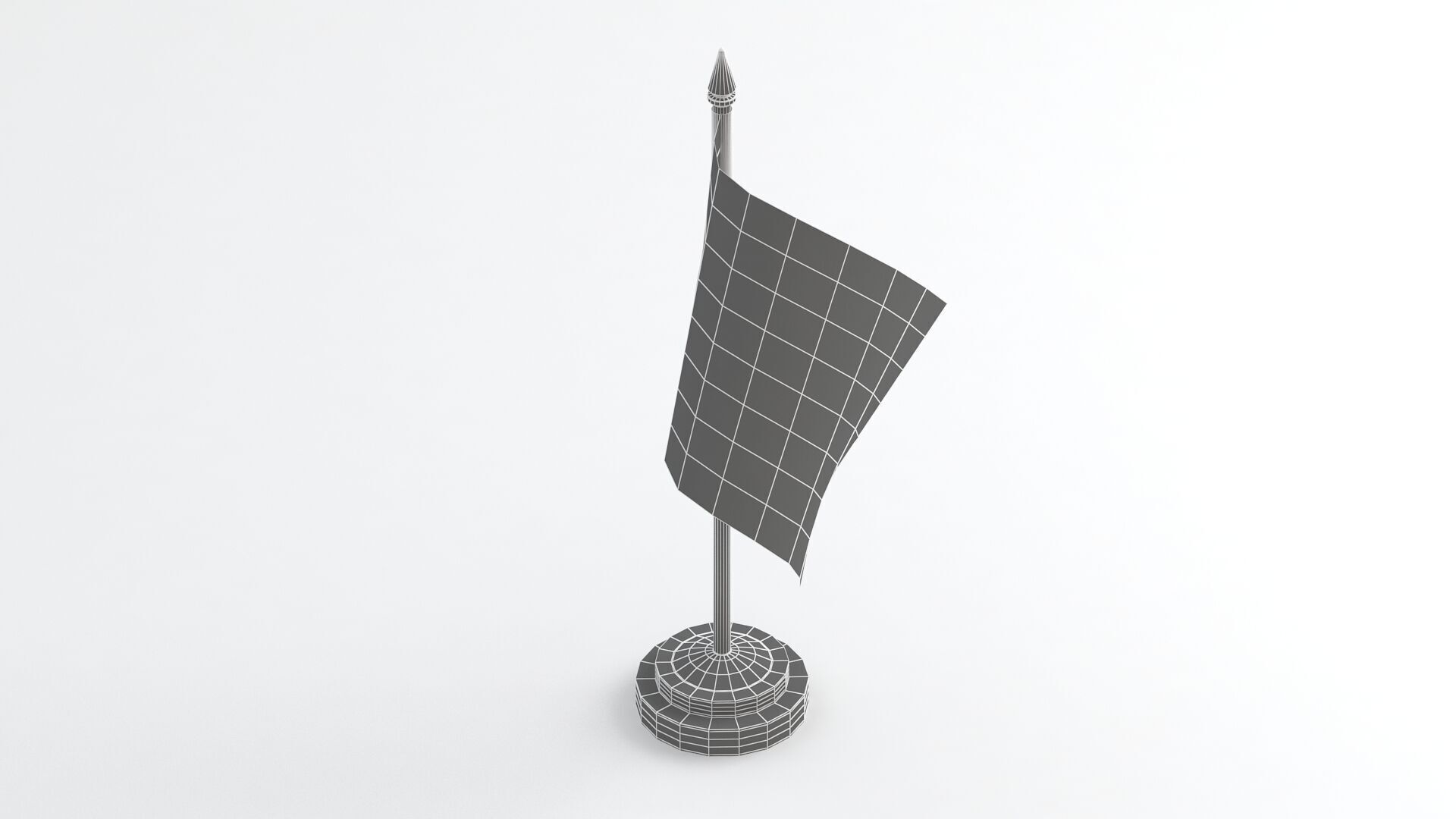Table Flag Ukraine 3D model_8