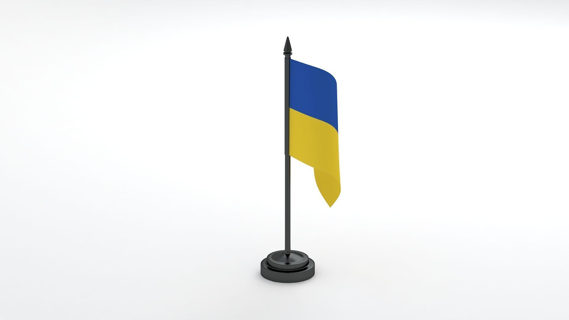 Table Flag Ukraine 3D model_5