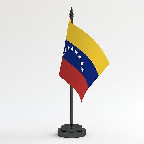 Table Flag Venezuela 3D model