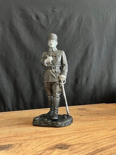 Mustafa Kemal Ataturk Askeri Durus Heykeli 3D Yazici Modeli stl 3D print model