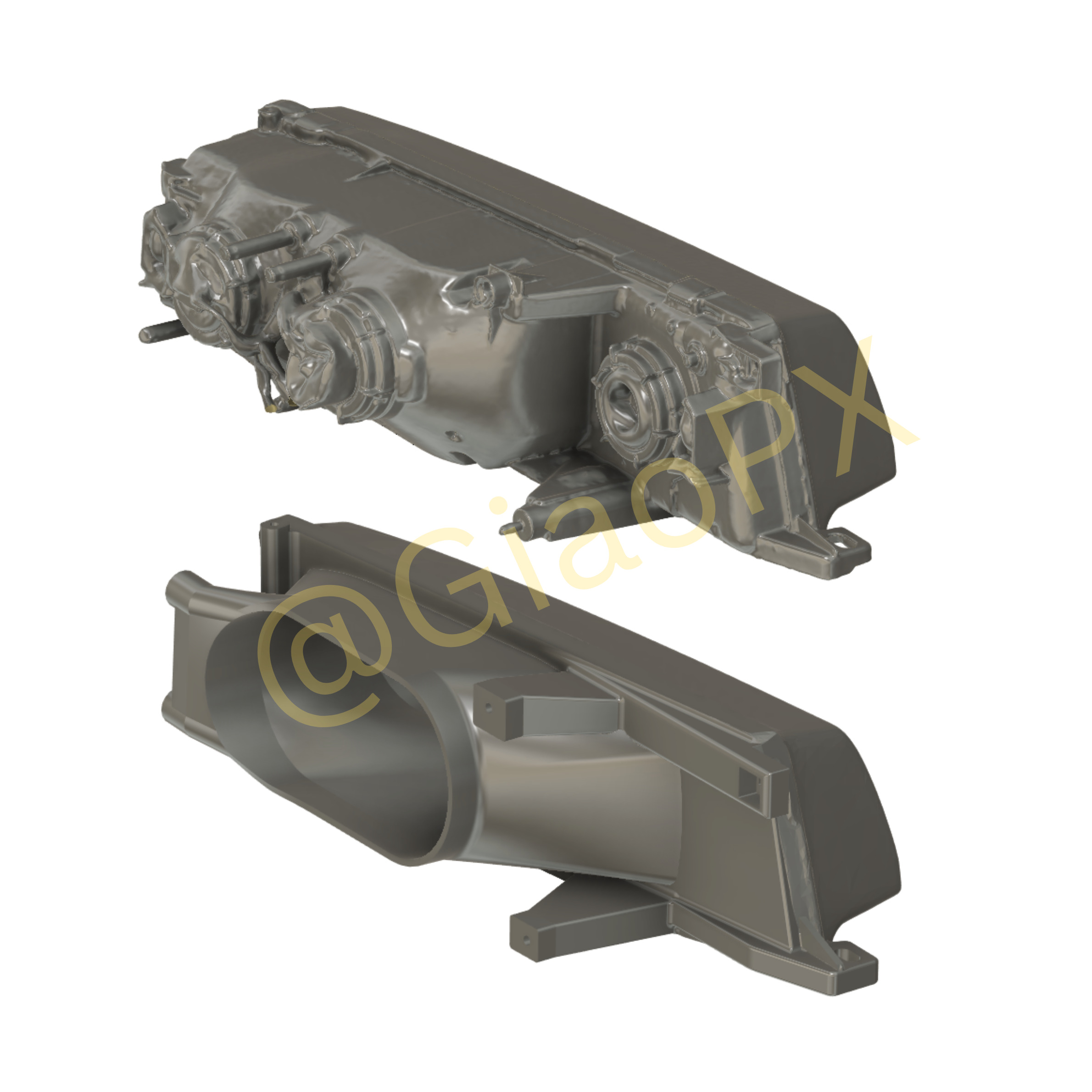Nissan Cefiro A31 Left Intake Headlight Big Openning 3D print model_3