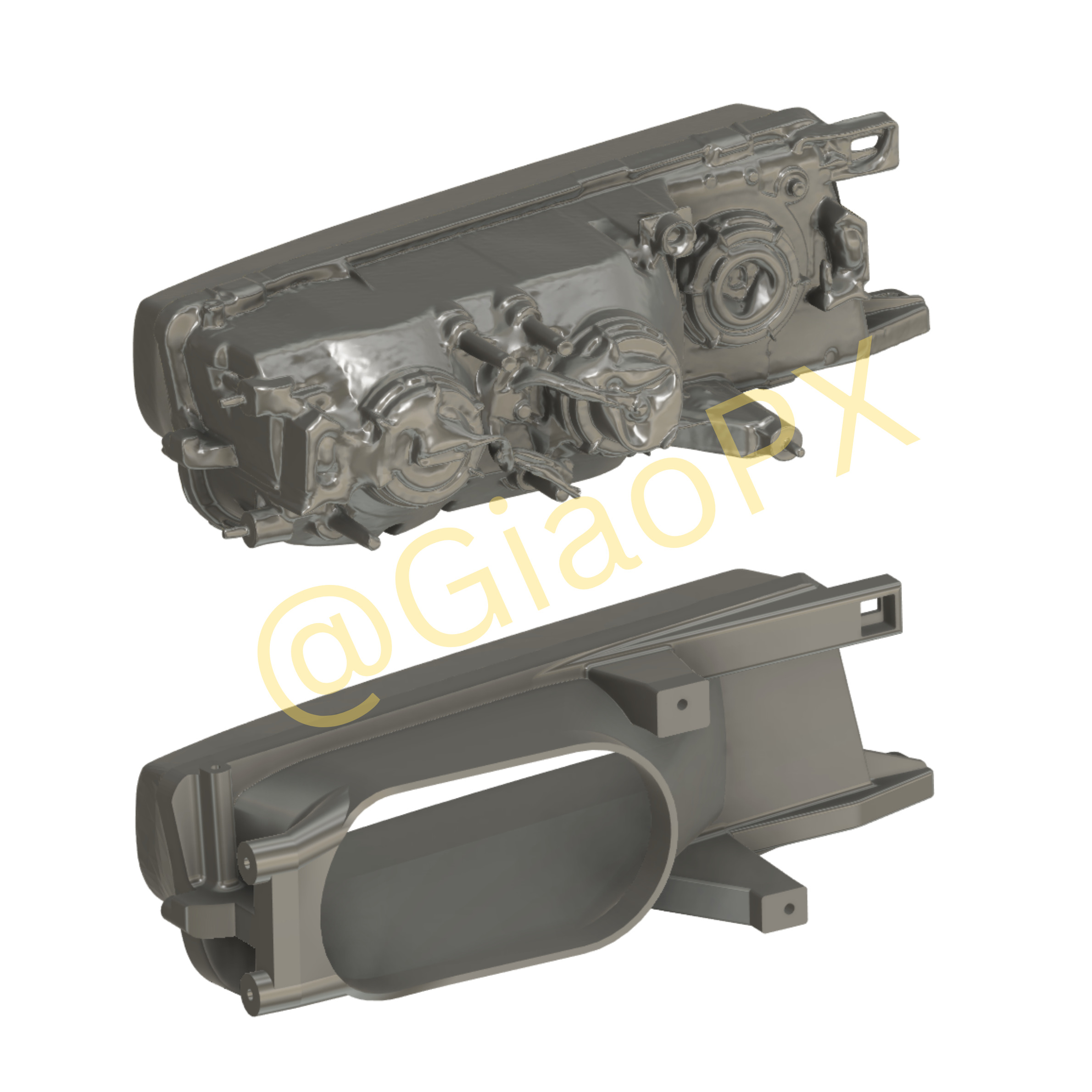 Nissan Cefiro A31 Left Intake Headlight Big Openning 3D print model_4