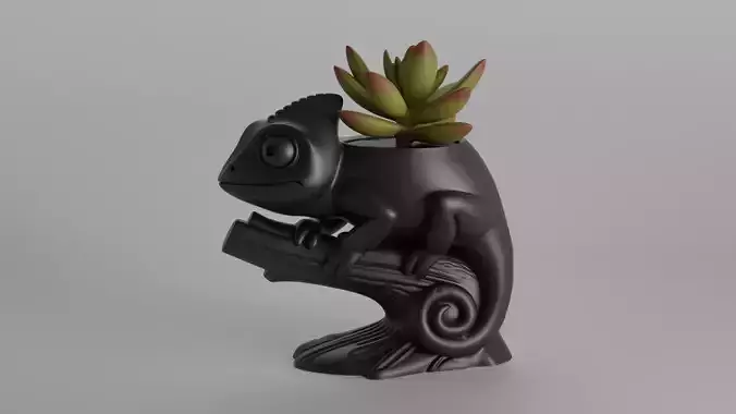 Chameleon Planter  3D print model