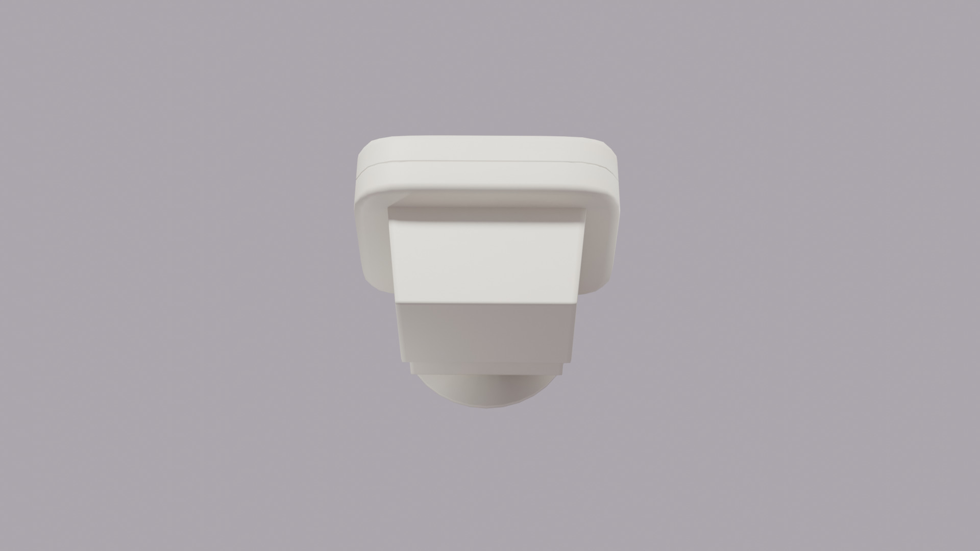 Old Vintage PC screen Low-poly 3D model_3