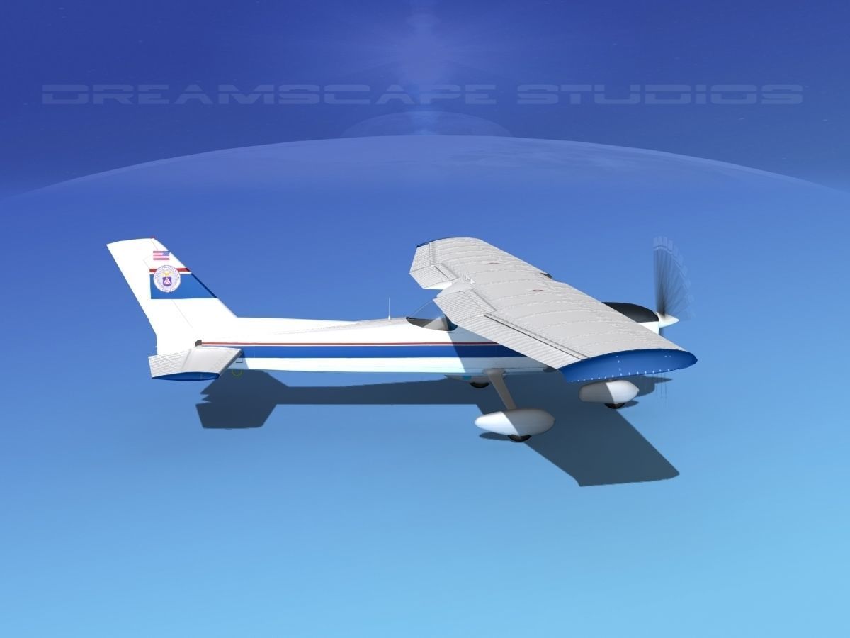Cessna 152 Commuter V08 3D model_4